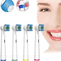 ราคา 4Pcs สำหรับ Oral B หัวแปรงสีฟัน Sensitive Clean SB-17A Fit Advance Power/pro สุขภาพ // 3D Excel/vitality Precision Clean (41718469352)