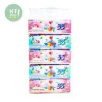 ราคา ทิชชู่วีวี่ 170 แผ่นคู่ VIVY JUNIOR (flower) แพ็ค 5 ห่อ กระดาษเช็ดหน้า (24707478527)