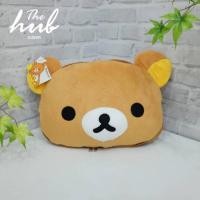 ราคา หมอนผ้าห่มคุมะ ผ้าร่มหนานุ่ม สีเหลือง-ส้ม (745152088)