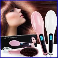 ราคา แปรงหวีไฟฟ้า หวีรีดผมตรงไฟฟ้า Fast Hair Straightener HQT-906 (3416603967)