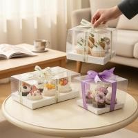 ราคา บรรจุภัณฑ์คัพเค้กแบบมีช่อง 2/4/6/9/12 กล่องแยกจําหน่าย (56112069053)