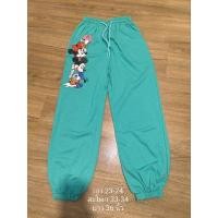 ราคา กางเกงวอมขาจั้ม สีเขียวมิ้น เอวยางยืด เอว 23-24 (26355005861)