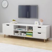 ราคา ชั้นวางทีวี สไตล์มินิมอล วางของใช้ ขาโต๊ะเป็นไม้แท้ มี3สี ขนาด 120cm,140cm ราคาถูก (23069917849)