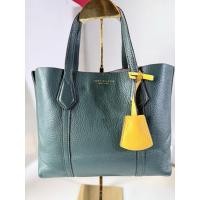 ราคา Tory Burch Perry Triple Compartment Leather Tote Crossbody Norwood Green Mini มือ2 แท้ 100% (50606742756)