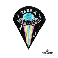 ราคา ตัวรีดติดเสื้อ ตัวรีดเอเลี่ยน จานบิน สีรุ้ง มนุษย์ต่างดาว NASA Alien wop UFO Patch งานปัก DIY ตัวรีด อาร์ม ติดเสื้อ รีด (4860643541)