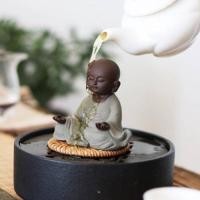 ราคา Creative Zen Purple Clay Buddha Statues, Ceramic Little Monk Ornament, Kung Fu Puer Tea Pet, Teawar (56104297650)