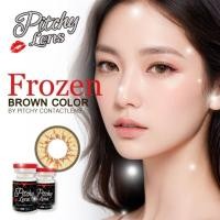 ราคา บิ๊กอาย คอนแทคเลนส์ รุ่น frozen gray/ brown ฝาแดง ยี่ห้อ Pitchy lens.. (40701548246)