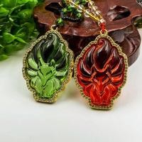 ราคา สร้อยคอโซ่ จี้คริสตัล รูปสุนัขจิ้งจอกเก้าหาง ประดับเพชร หลากสีสัน (25910490194)