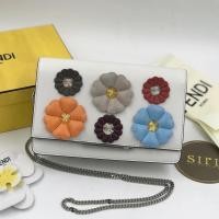 ราคา Used Fendi Wallet On Chain Floral-Studded White Multicolor (6058344963)