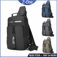 ราคา Z-One Men Chest Bag Men backpack Men cross body Bag กระเป๋าผู้ชายกระเป๋าผู้ชายกระเป๋าคาดเอวกระเป๋าสตางค์ผู้ชายผู้ชายกระเป๋าไนลอนPSB22 (52854662658)