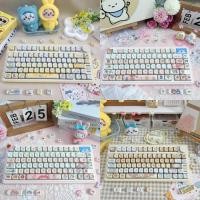 ราคา น่ารัก Keycaps MOA โปรไฟล์ 95 คีย์ PBT Kitty Kuromi Melody Chikawa Usagi Doraemon Keycaps MAD60 Aula F75 การ์ตูนสร้างสรรค์น่ารักรอบ Keycaps (43265118985)