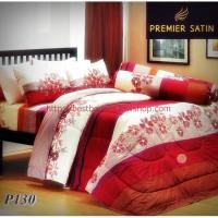 ราคา SatinPremier ผ้าปูที่นอนกันไรฝุ่น P130 ลายคลาสสิค ชุดเครื่องนอนซาติน ลายClassic ลายธรรมดา (782785742)