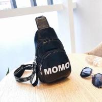 ราคา กระเป๋าคาดอก MOMO งานหนังpu แบบเงา งานจริงสวยมาก (1630057603)