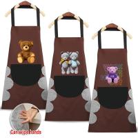 ราคา ผ้ากันเปื้อน ผ้ากันเปื้อนเชฟ แฟชั่นพร้อมกระเป๋าผ้ากันเปื้อนครัวกันน้ําชุดหมี (45161661823)