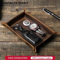 ราคา CONTACTS FAMILY ถาดหนังวัวแท้ แบบพับได้ สําหรับใส่เครื่องประดับ กุญแจ ลูกเต๋า เหรียญ ลูกเต๋า (24170193490)