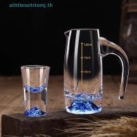 ราคา Alittlese แก้วใสชุดถ้วยสุราจีนถ้วยแก้วที่มีเส้นจบการศึกษาวิญญาณถ้วยแก้วดื่มแว่นตา TH (57512792510)