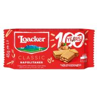 ราคา ล็อคเกอร์เวเฟอร์ครีมเฮเซลนัท 45กรัม Loacker Wafer Hazelnut 45g. [หมายเลขบาร์โค้ด 8000380000210 ] (52257689672)