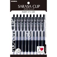 ราคา Zebra P-JJ15-BK10 Sarasa Clip Gel Ballpoint Pen, 0.5, Black, 10 PiecesHigh quality used goods shipped directly from Japan (52707673989)