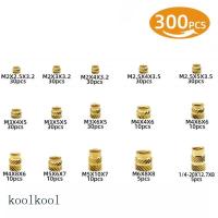 ราคา Kool ด้ายหญิง Knurled เกลียว Embedment Hot Melt ใส่ทองเหลืองถั่ว Assortment ชุดสําหรับ 3D การพิมพ์ฉีดแม่พิมพ์ (25448149323)
