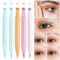 ราคา ชุดปากกาอายไลเนอร์และแสตมป์ 2-ใน-1 5 ชิ้น – ซับของเหลวแบบปลายสองชั้นพร้อมรูปหัวใจ ผีเสื้อ รูปดวงจันทร์ กันน้ํา กันรอยเปื้อน 5 สี [ไวร์ต] (46911139055)