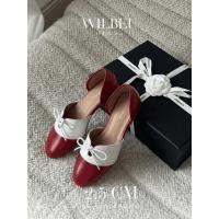 ราคา WILBEU Adelia รองเท้าตุ๊กตาผู้หญิงหัวกลมและโบว์สไตล์วินเทจ Parisian (42164492449)