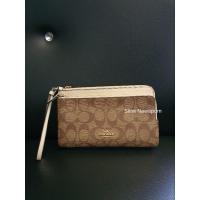 ราคา กระเป๋า Coach c5576 caramel 2 ซิป Size L แท้มือสอง (28162928062)