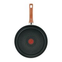 ราคา TEFAL กระทะก้นแบน Cook & Shine Frypan รุ่น G8080495​ 24 ซม. สีโรสโกลด์ ใช้งานได้กับเตาทุกประเภท (40372764614)