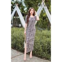 ราคา (+size S,L) เดรสยาว เดรสลายเสือ งานป้าย sister dear (21504175327)