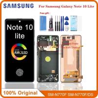 ราคา หน้าจอสัมผัสดิจิทัล LCD 6.7 นิ้ว พร้อมกรอบ สําหรับ Samsung Galaxy Note 10 Lite N770F Galaxy Note10 Lite (23878171985)