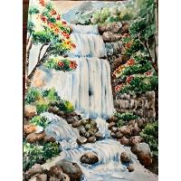 ราคา ภาพวาดธรรมชาติ วิว ภาพน้ำตก ภาพวาดสีน้ำ ขนาดA3/29.7x42cm นำไปใส่กรอบ ตกแต่งให้สวยงาม เหมาะเป็นของขวัญของฝาก เสริมโชคลาภ (52354762238)