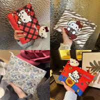 ราคา น่ารักคิตตี้แมวการ์ตูนพิมพ์ถุงเก็บไนลอนสุภาพสตรีนักเรียนแบบพกพาความจุขนาดใหญ่เนื้ออาวุโสแต่งหน้ากระเป๋า (29871203819)