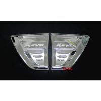 ราคา แก้มข้าง Side Vent Toyota Revo Rocco โตโยต้า รีโว่ 2015 - 2022 ชุบโครเมี่ยม สีดำด้าน ครอบแก้ม ครอบแก้มข้าง รีโว (23748761881)