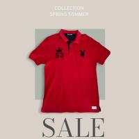 ราคา PLAYBOY ชาย เสื้อโปโลสีแดง มือ 2 (21824750359)
