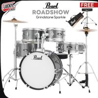 ราคา กลองชุดใหญ่ Pearl Roadshow พร้อมอุปกรณ์ครบชุด กระเดื่องโซ่คู่ ขาตั้ง เก้าอี้ เป็นขาคู่แข็งแรง แถมฟรี กระเป๋าไม้กลอง (5515678042)