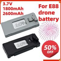 ราคา 3.7v 1800mAh 2600mAh รีโมทคอนโทรล Drone แบตเตอรี่สําหรับ E88 Drone อุปกรณ์เสริม RC Drone Fpv quadcopter อะไหล่ (53612158282)