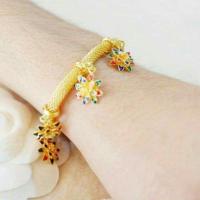 ราคา สร้อยข้อมือลงยา งานหุ้มทองแท้ หนัก 2 บาท (111185874)