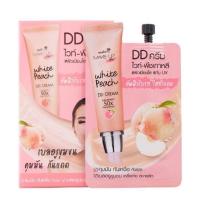 ราคา Nami Make Up Pro White Peach DD Cream นามิ เมคอัพโปร ไวท์ พีช ดีดีครีม [กล่อง 6 ซอง] (28405034494)