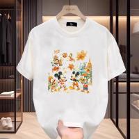 ราคา [สินค้าพร้อม]เสื้อยืด Disney Mickey Mouse เซปักตะกร้อ ผ้า cotton 100% วาดมือ ชุดปกติ สีดำ ใส่สบายๆ ไซส์ใหญ่ ทรงหลวม (28128154558)