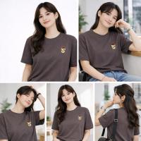 ราคา เสื้อยืดฟรีไซส์ ลายสกรีนแก้วกาแฟ Premium Cotton 100% (44229149950)