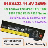 ราคา 11.4V 24Wh 01AV423 01AV424 สําหรับ Lenovo ThinkPad T470 T480 T570 T580 P51S แบตเตอรี่แล็ปท็อป 01AV422 01AV425 01AV426 SB10K97580 (43231788314)