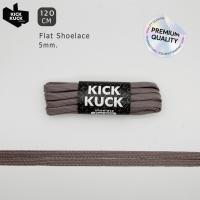 ราคา (แน่น2ชั้น เล็กเฉียบ 5mm.) เชือกรองเท้าสีเทาอมม่วง (KICKKUCK) สำหรับรองเท้าวิ่งและกีฬา ทรงแบน FLAT LACE 120cm.มาตรฐาน (47011719624)