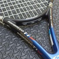 ราคา DUNLOP >> RIMBREED Titanium Tour G2 ไม้เทนนิสมือสอง ยาว 27.5" หน้าไม้ 108 sq.in. สภาพสวยรอยน้อย ลอกกริปแล้ว ไม่มีซอง (24565423956)