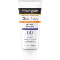 ราคา Neutrogena Clear Face Sunscreen Lotion for Acne-Prone Skin, Broad Spectrum SPF 50, ครีมกันแดดสําหรับผิวหน้าและผิวมัน, น้ํามัน, กลิ่นหอม- & Oxybenzone-Free, กันน้ํา, Matte, Unscen (51212047688)