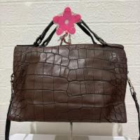 ราคา กระเป๋าสะพาย Brunbrun italy. กระเป๋าถือ. กระเป๋าสะพายหนังแท้. croco กระเป๋าสีน้ําตาล (42718173340)