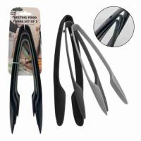 ราคา ที่หนีบคีบขนม เซทที่คีบขนม ( บรรจุ 3 ขนาด/เซท ) NESTING FOOD TONGS SET (53253157100)