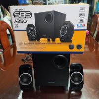 ราคา (มือ 2) ลำโพง Creative SBS A250 2.1 3.5mm PC Speaker ลำโพงคอมพิวเตอร์ เสียงดี เบสเยอะ (23987165624)