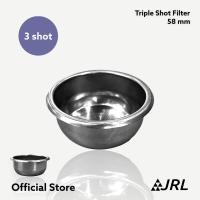 ราคา JRL Triple Shot Filter 3 shot 58 mm ฟิลเตอร์ 3 ช็อต 58 มม (ผงกาแฟ~22 กรัม) (22106080606)