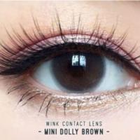 ราคา Wink lens mini Dolly mini brown gray Contactlens บิ๊กอาย คอนแทคเลนส์ ราคาถูก แถมตลับฟรี (7705867152)