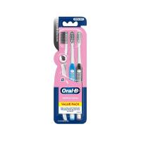ราคา [สินค้าส่งด่วน] ออรัลบีแปรงสีฟันอัลตร้าธิน แบล็คที แพ็ค3 ORAL-B ULTRATHIN BLACK TEA PACK 3 (44861256922)