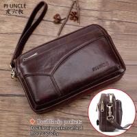ราคา ❤ PIUNCLE Brand กระเป๋าหนังแท้สำหรับผู้ชาย กระเป๋าถือสำ (29405202219)